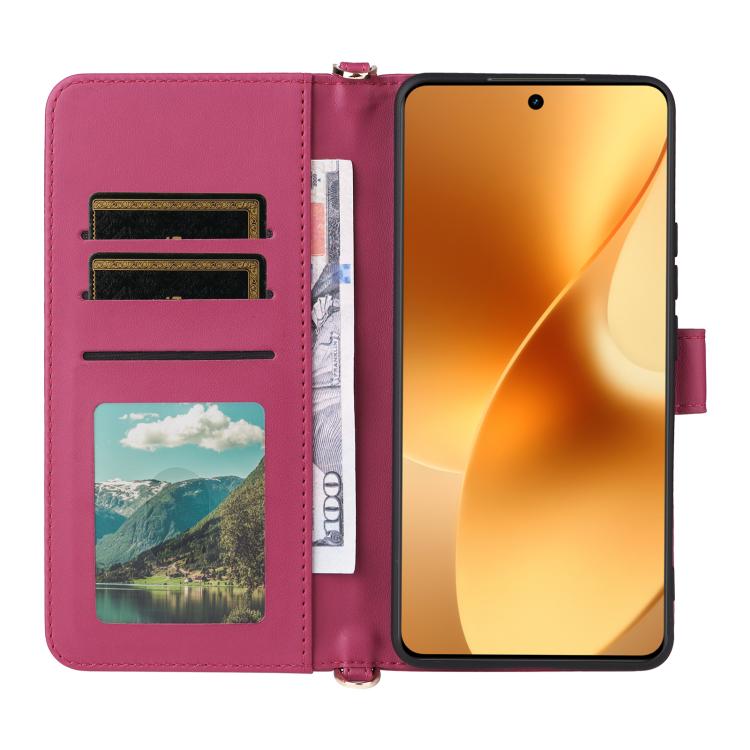 For Realme 15 5G / 15 Pro 5G Multifunctional 6-Card Slots Leather Phone Case with Wrist Strap