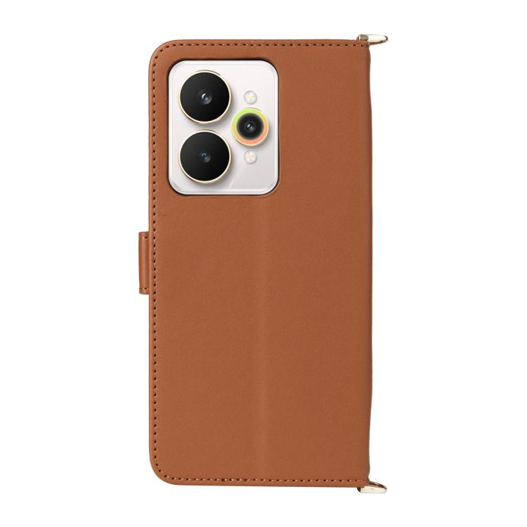 For Realme 15 5G / 15 Pro 5G Multifunctional 6-Card Slots Leather Phone Case with Wrist Strap