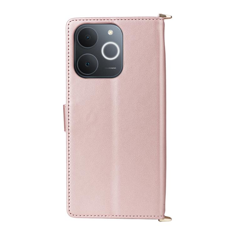 For Realme Note 70T 4G / C71 India Multifunctional 6-Card Slots Leather Phone Case with Wrist Strap