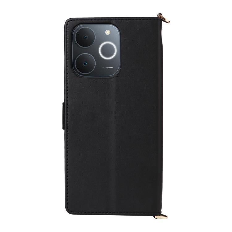 For Realme Note 70T 4G / C71 India Multifunctional 6-Card Slots Leather Phone Case with Wrist Strap
