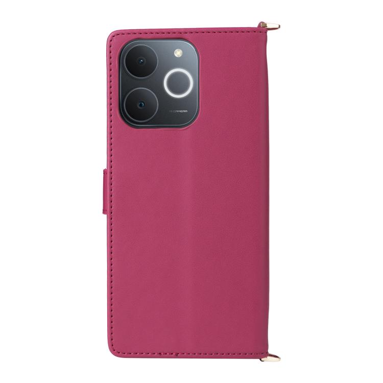 For Realme Note 70T 4G / C71 India Multifunctional 6-Card Slots Leather Phone Case with Wrist Strap