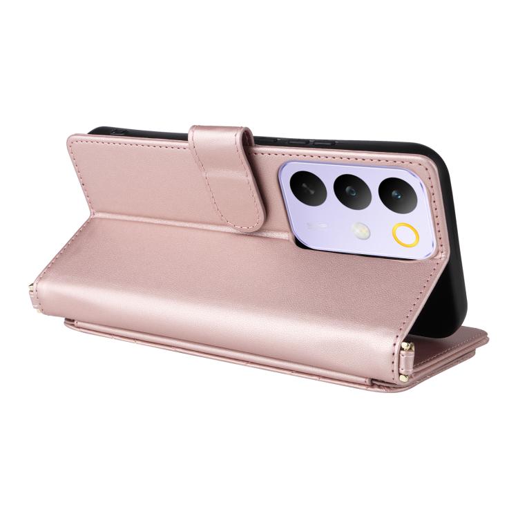 For Realme C85 Pro 4G Multifunctional 6-Card Slots Leather Phone Case with Wrist Strap