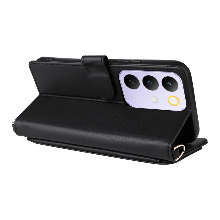 For Realme C85 Pro 4G Multifunctional 6-Card Slots Leather Phone Case with Wrist Strap