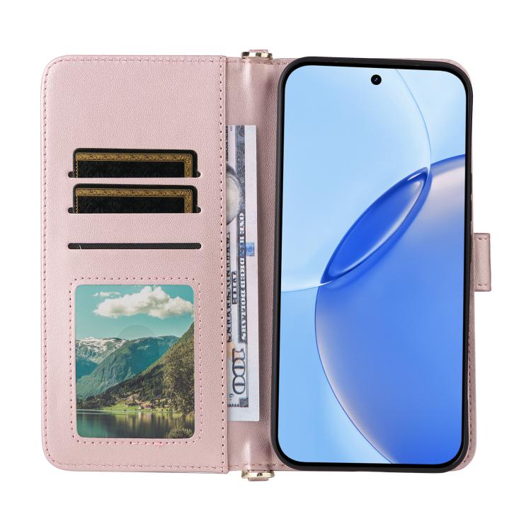 For Realme 16 Pro 5G Global Multifunctional 6-Card Slots Leather Phone Case with Wrist Strap
