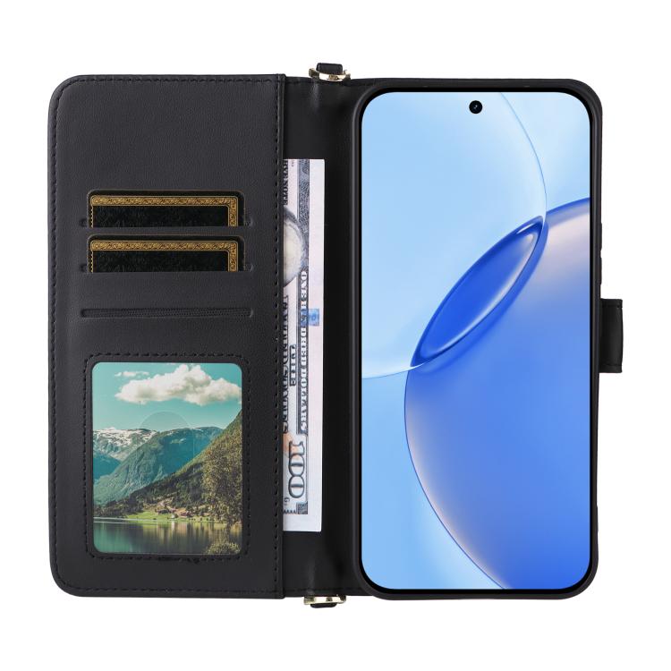 For Realme 16 Pro 5G Global Multifunctional 6-Card Slots Leather Phone Case with Wrist Strap
