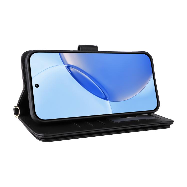 For Realme 16 Pro 5G Global Multifunctional 6-Card Slots Leather Phone Case with Wrist Strap