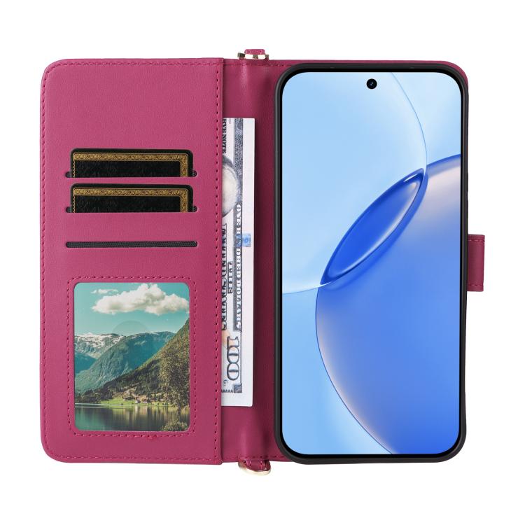 For Realme 16 Pro 5G Global Multifunctional 6-Card Slots Leather Phone Case with Wrist Strap