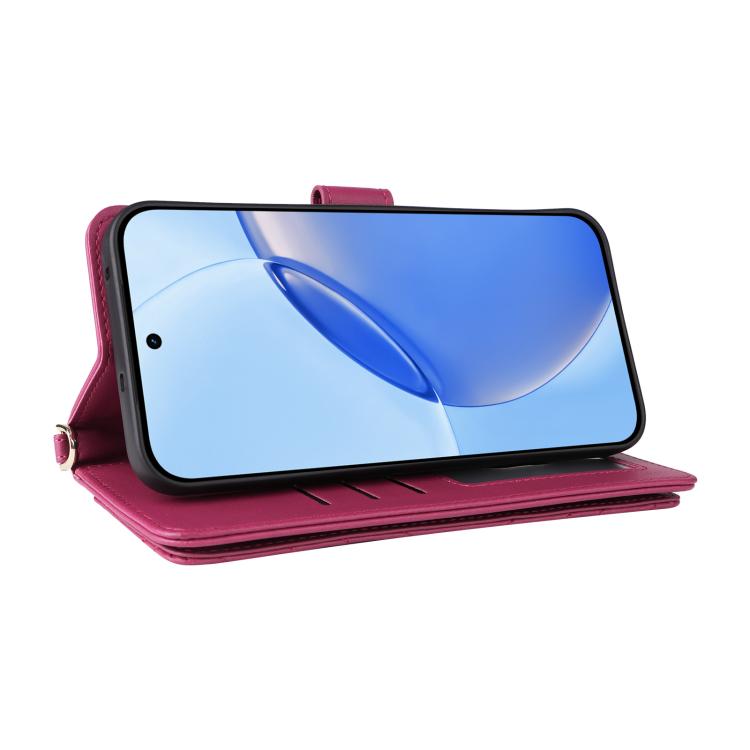 For Realme 16 Pro 5G Global Multifunctional 6-Card Slots Leather Phone Case with Wrist Strap