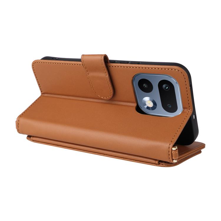 For Realme 16 Pro 5G Global Multifunctional 6-Card Slots Leather Phone Case with Wrist Strap