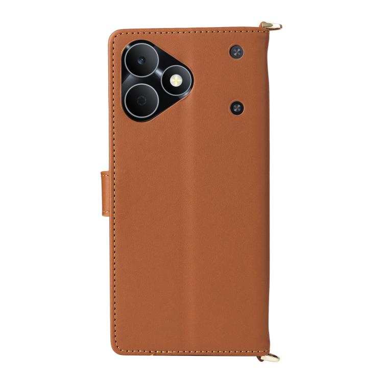 For Realme Note 80 4G Multifunctional 6-Card Slots Leather Phone Case with Wrist Strap