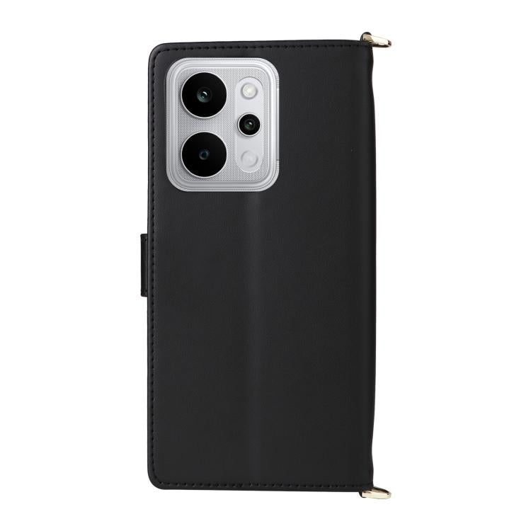 For Realme P4 Power 5G Multifunctional 6-Card Slots Leather Phone Case with Wrist Strap