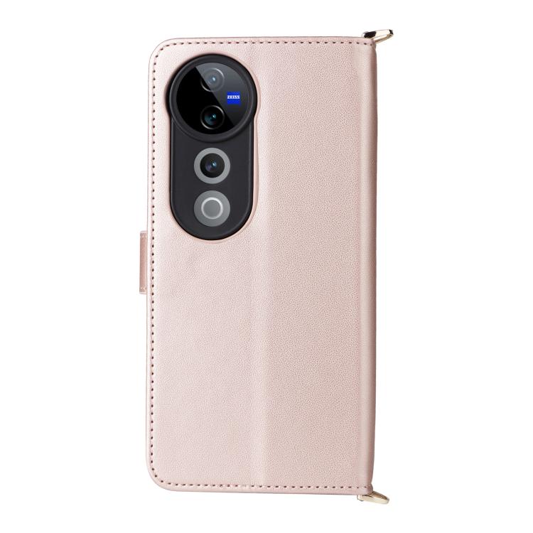 For vivo S19 Pro 5G / V40 5G Multifunctional 6-Card Slots Leather Phone Case with Wrist Strap