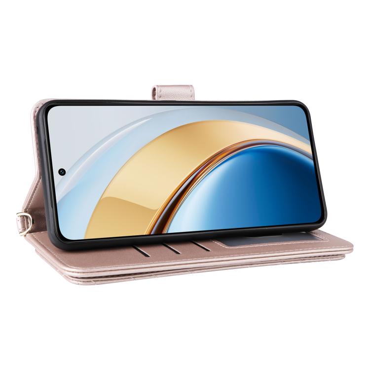For vivo V40 Lite 4G / 5G IDN / Y300 5G Multifunctional 6-Card Slots Leather Phone Case with Wrist Strap