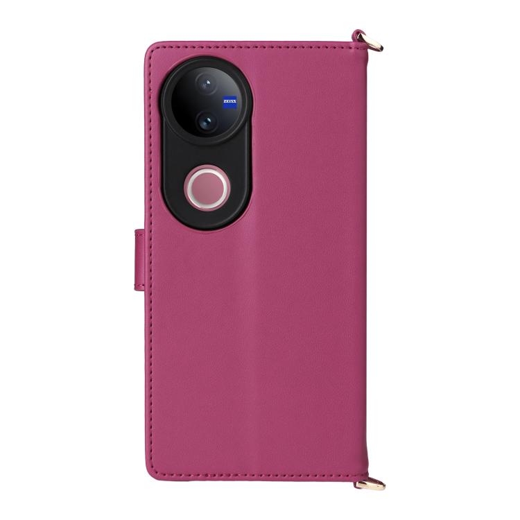 For vivo V50 5G Multifunctional 6-Card Slots Leather Phone Case with Wrist Strap