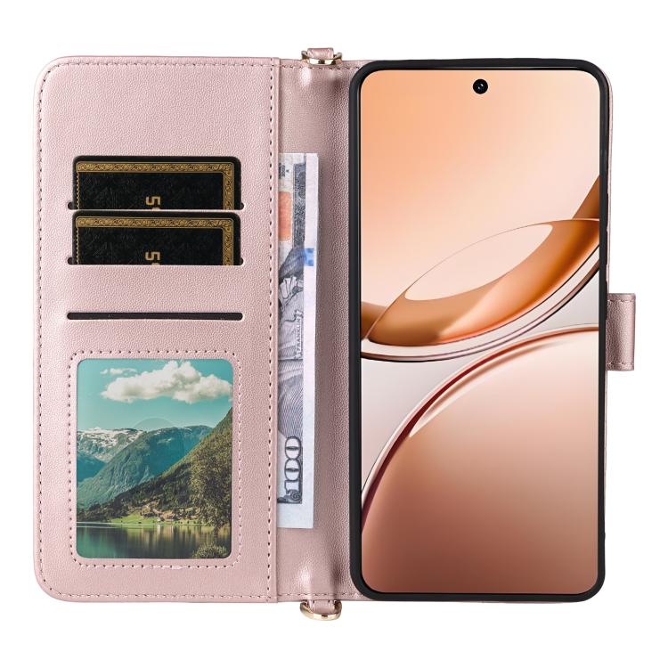 For vivo V50 Lite 5G Multifunctional 6-Card Slots Leather Phone Case with Wrist Strap