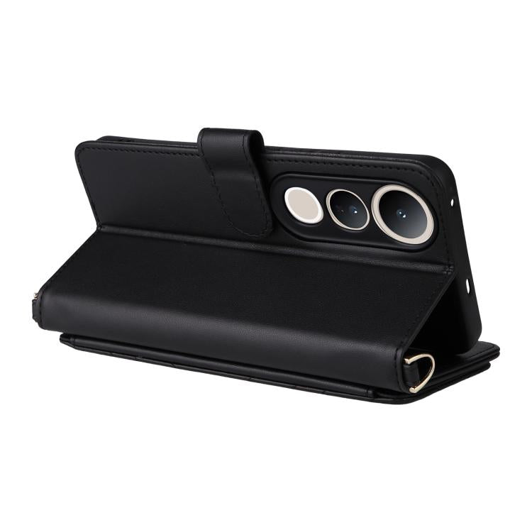 For vivo V50 Lite 5G Multifunctional 6-Card Slots Leather Phone Case with Wrist Strap