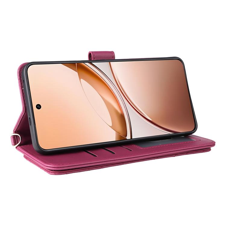 For vivo V50 Lite 5G Multifunctional 6-Card Slots Leather Phone Case with Wrist Strap