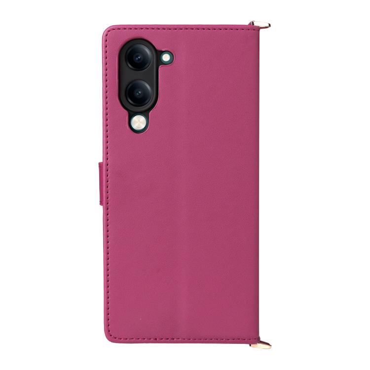 For vivo Y04 4G / Y29s 5G Multifunctional 6-Card Slots Leather Phone Case with Wrist Strap