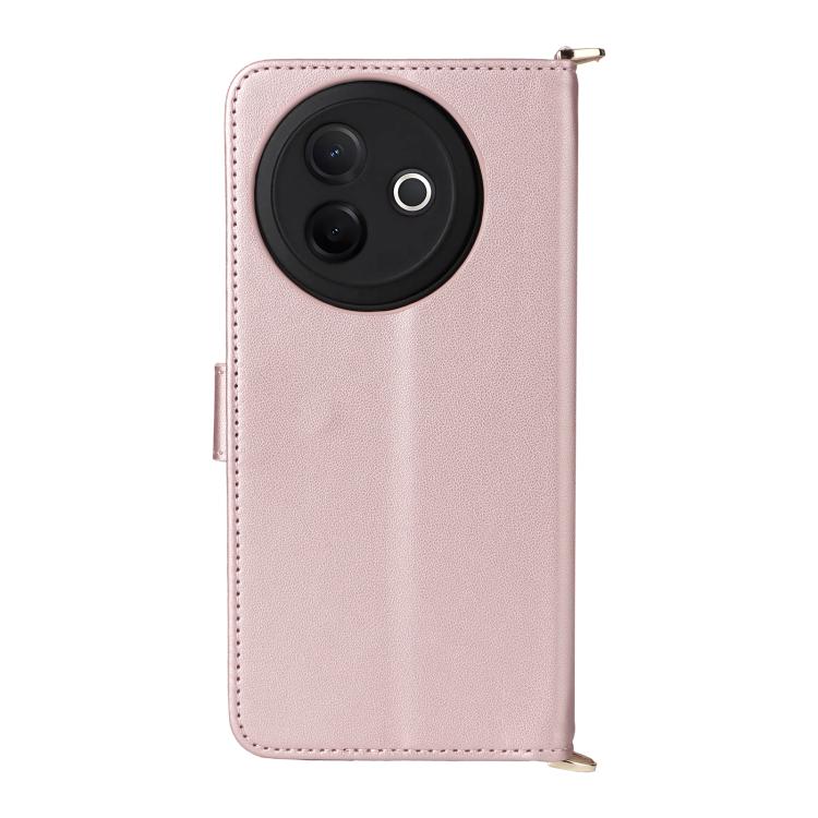 For vivo Y39 5G / Y300i 5G Multifunctional 6-Card Slots Leather Phone Case with Wrist Strap