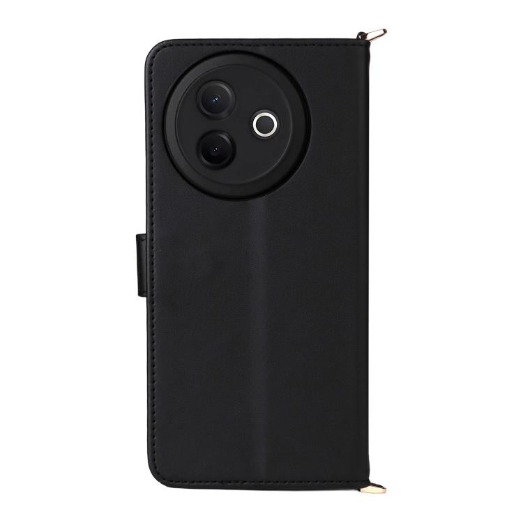 For vivo Y39 5G / Y300i 5G Multifunctional 6-Card Slots Leather Phone Case with Wrist Strap