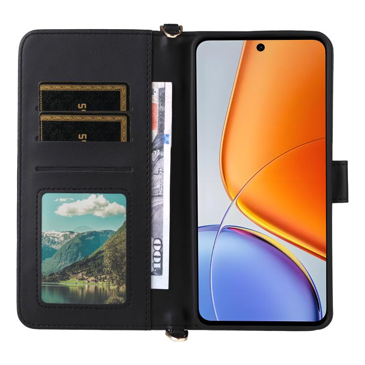 For vivo Y39 5G / Y300i 5G Multifunctional 6-Card Slots Leather Phone Case with Wrist Strap