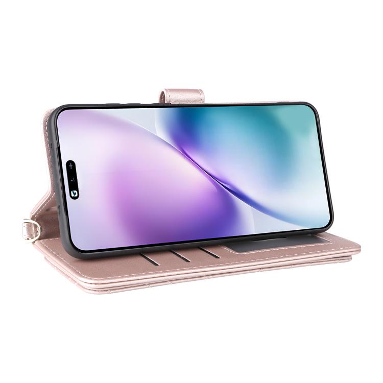 For vivo X200s 5G Multifunctional 6-Card Slots Leather Phone Case with Wrist Strap