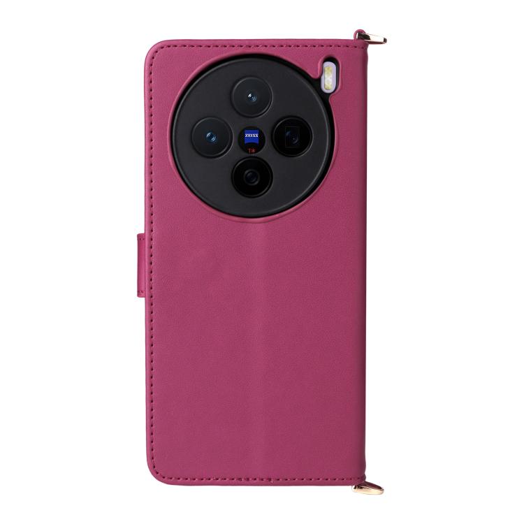 For vivo X200s 5G Multifunctional 6-Card Slots Leather Phone Case with Wrist Strap