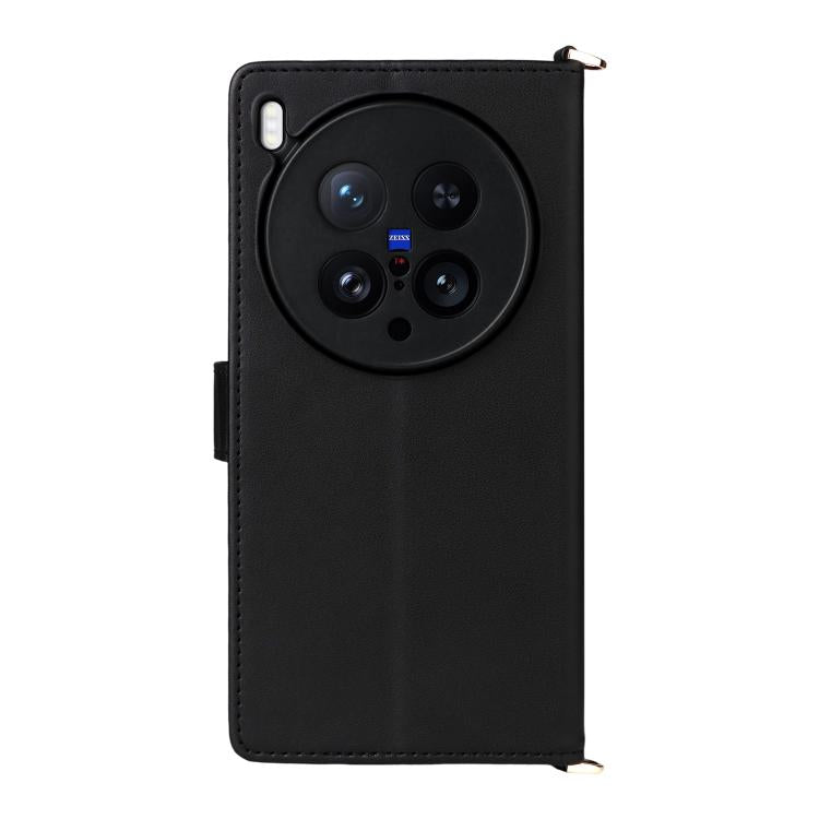 For vivo X200 Ultra 5G Multifunctional 6-Card Slots Leather Phone Case with Wrist Strap