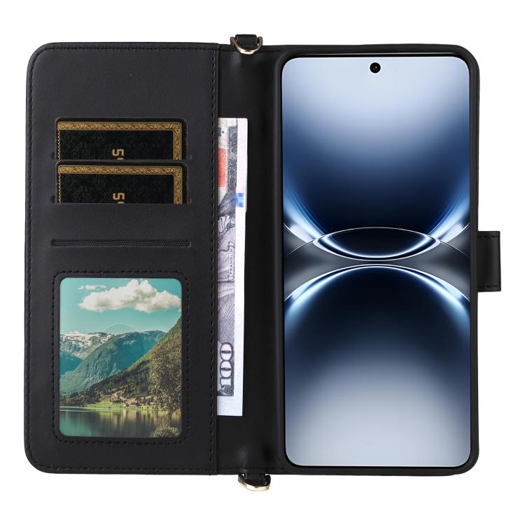 For vivo X200 Ultra 5G Multifunctional 6-Card Slots Leather Phone Case with Wrist Strap