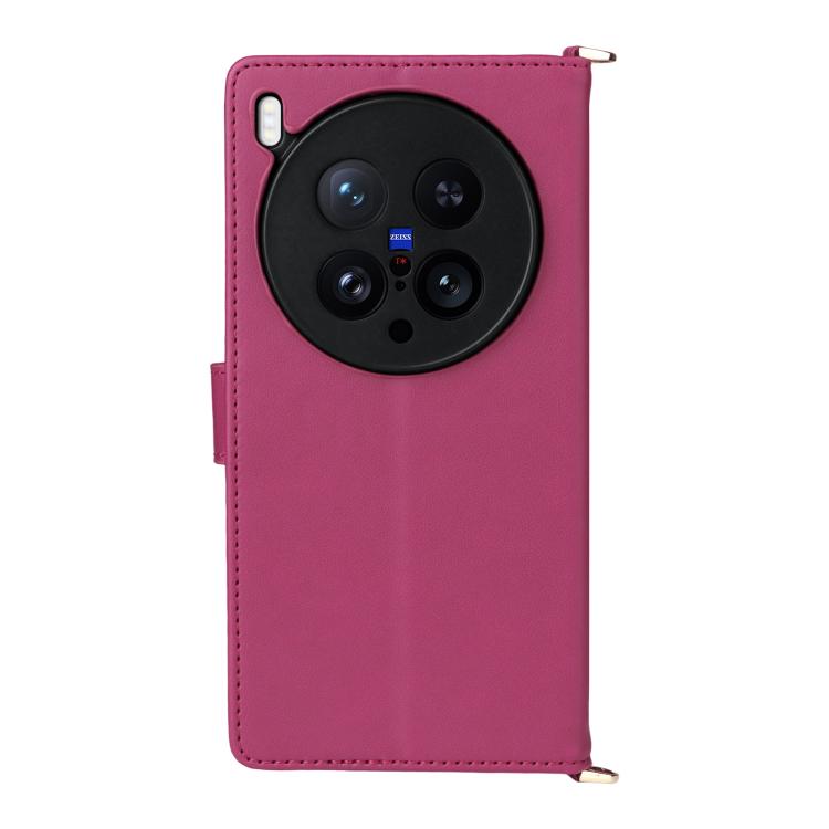 For vivo X200 Ultra 5G Multifunctional 6-Card Slots Leather Phone Case with Wrist Strap