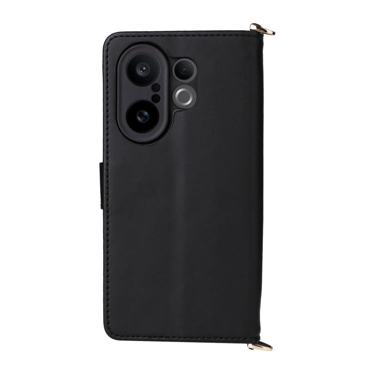 For vivo X200 FE / S30 Pro mini 5G Multifunctional 6-Card Slots Leather Phone Case with Wrist Strap