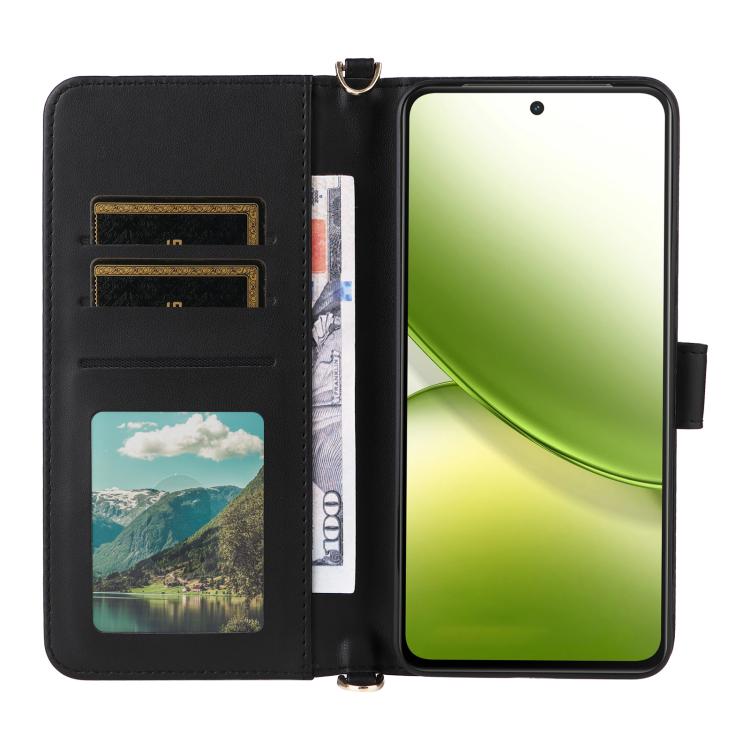 For vivo Y400 4G / 5G / iQOO Z10 Lite 4G Multifunctional 6-Card Slots Leather Phone Case with Wrist Strap