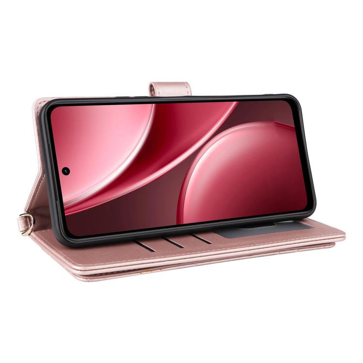 For vivo Y31 5G / Y21d Multifunctional 6-Card Slots Leather Phone Case with Wrist Strap