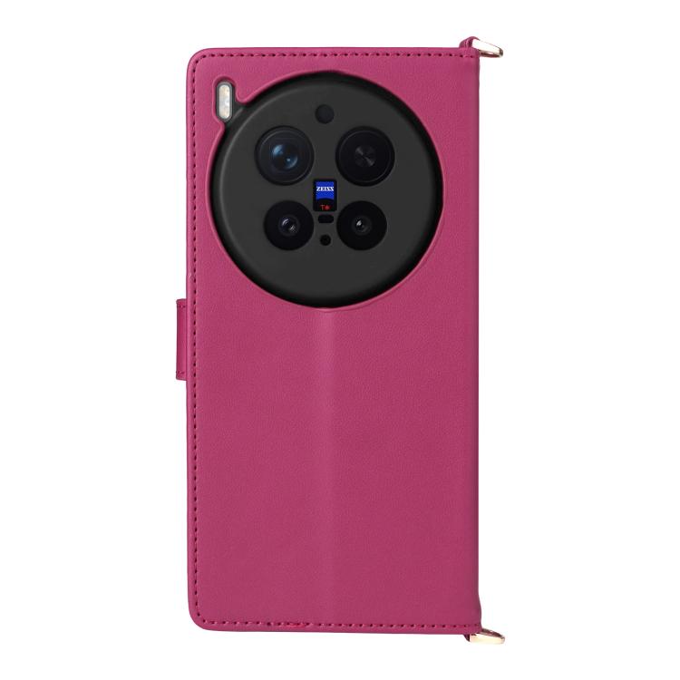 For vivo X300 Pro 5G Multifunctional 6-Card Slots Leather Phone Case with Wrist Strap