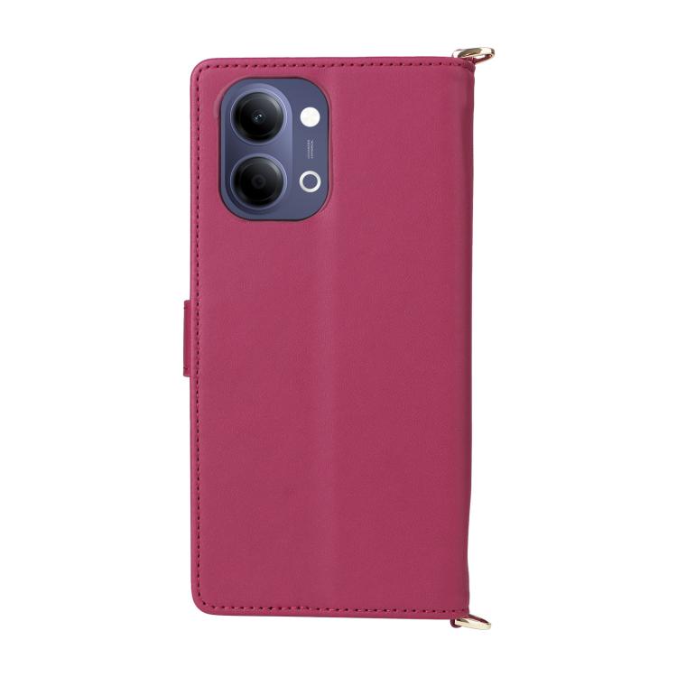 For vivo Y21 5G 2026 / Y05 4G Multifunctional 6-Card Slots Leather Phone Case with Wrist Strap