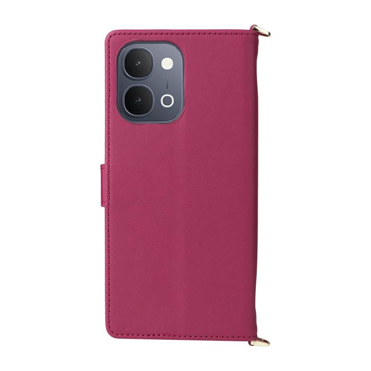 For vivo Y31d 4G / Y500i 5G Multifunctional 6-Card Slots Leather Phone Case with Wrist Strap