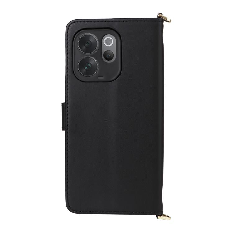 For vivo V70 5G / V70 Elite 5G Multifunctional 6-Card Slots Leather Phone Case with Wrist Strap