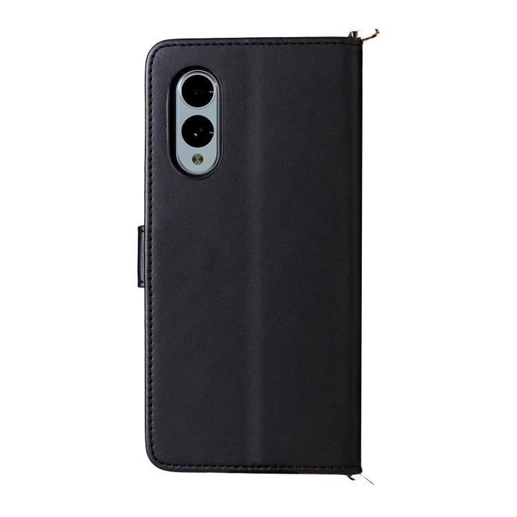 For Fujitsu Arrows We2 F-52E Multifunctional 6-Card Slots Leather Phone Case with Wrist Strap