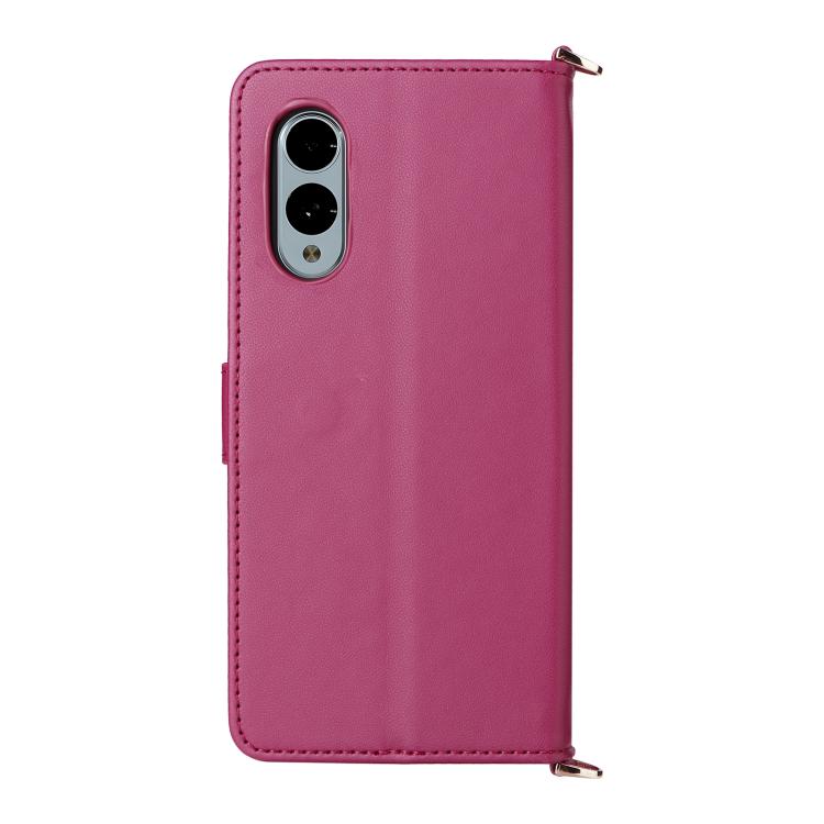 For Fujitsu Arrows We2 F-52E Multifunctional 6-Card Slots Leather Phone Case with Wrist Strap