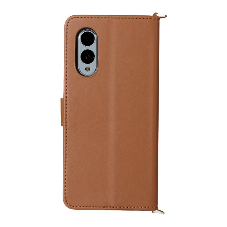 For Fujitsu Arrows We2 F-52E Multifunctional 6-Card Slots Leather Phone Case with Wrist Strap