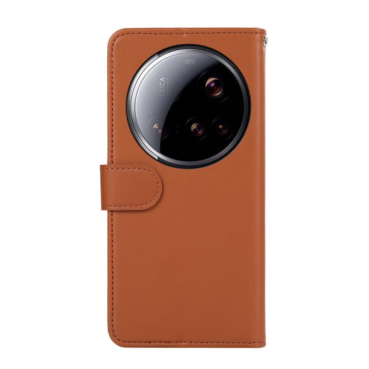 For Xiaomi 15 Ultra ABEEL Delicate Texture Splicing RFID Leather Phone Case