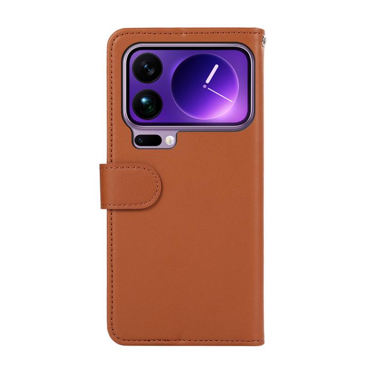 For Xiaomi 17 Pro ABEEL Delicate Texture Splicing RFID Leather Phone Case