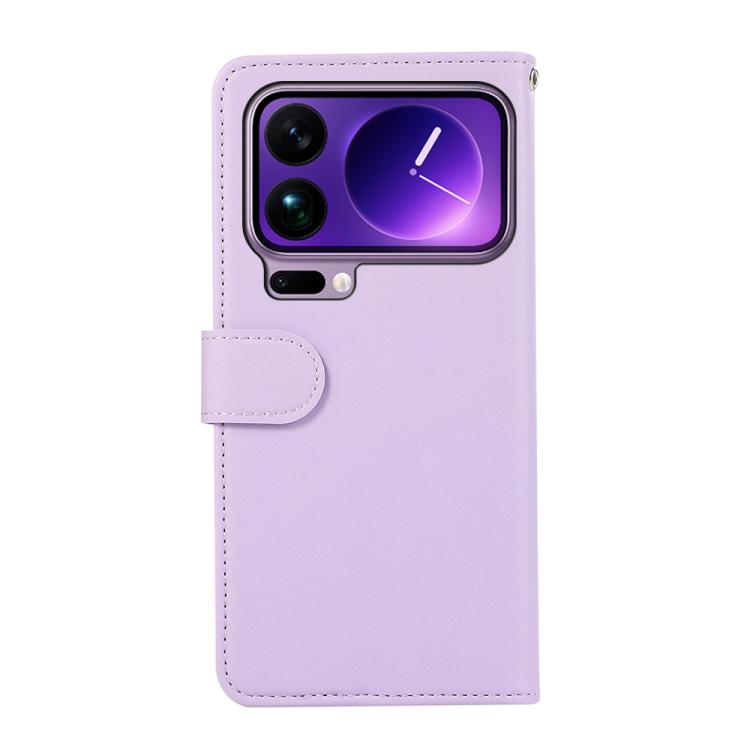 For Xiaomi 17 Pro Max ABEEL Delicate Texture Splicing RFID Leather Phone Case
