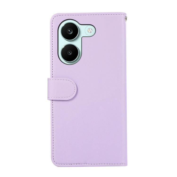 For Redmi Turbo 5 5G / Poco X8 Pro 5G ABEEL Delicate Texture Splicing RFID Leather Phone Case