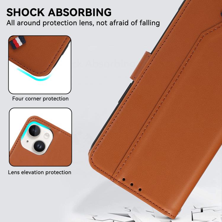 For Redmi Turbo 5 5G / Poco X8 Pro 5G ABEEL Delicate Texture Splicing RFID Leather Phone Case