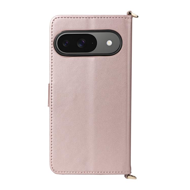 For Google Pixel 10 / Pixel 10 Pro Multifunctional 6-Card Slots Leather Phone Case with Wrist Strap