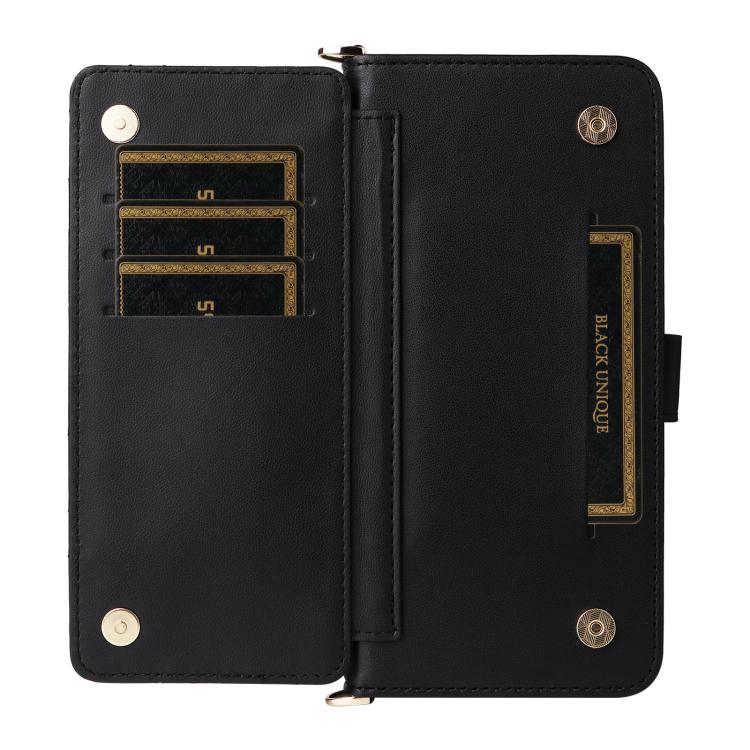 For Google Pixel 10a Multifunctional 6-Card Slots Leather Phone Case with Wrist Strap