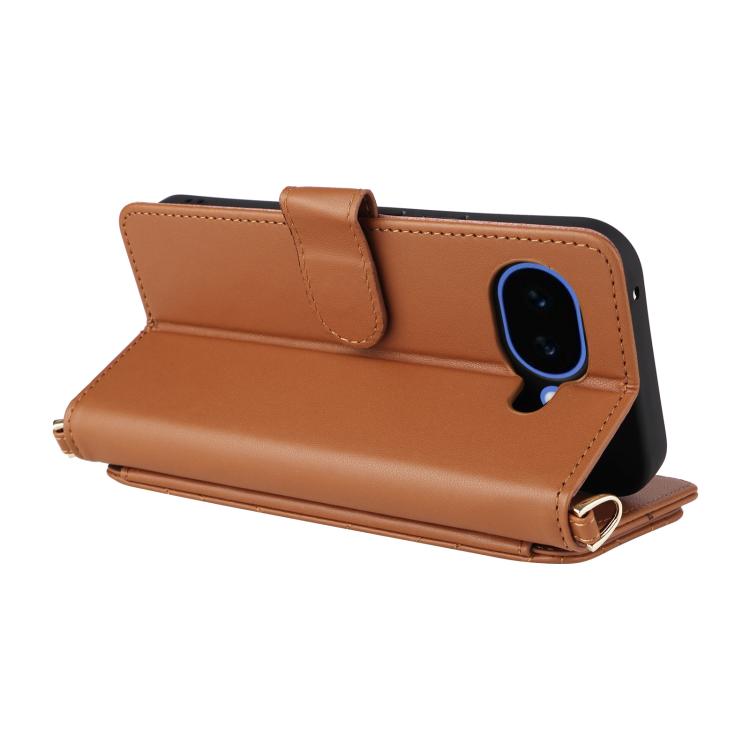 For Google Pixel 10a Multifunctional 6-Card Slots Leather Phone Case with Wrist Strap