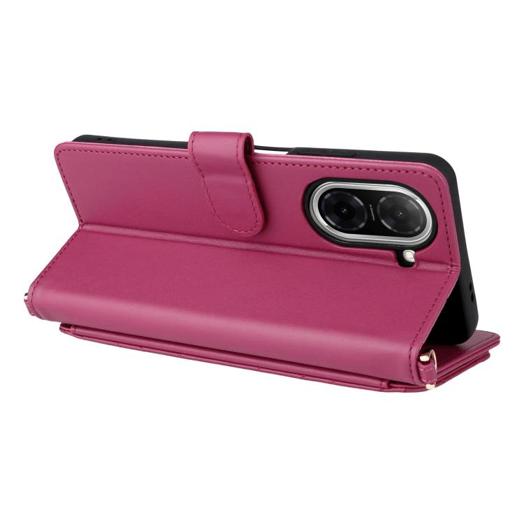 For Xiaomi Poco C71 / Redmi A5 4G 171.7mm Multifunctional 6-Card Slots Leather Phone Case with Wrist Strap