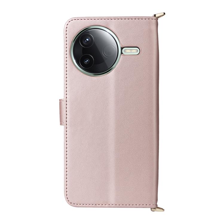 For Redmi K80 5G / K80 Pro 5G Multifunctional 6-Card Slots Leather Phone Case with Wrist Strap